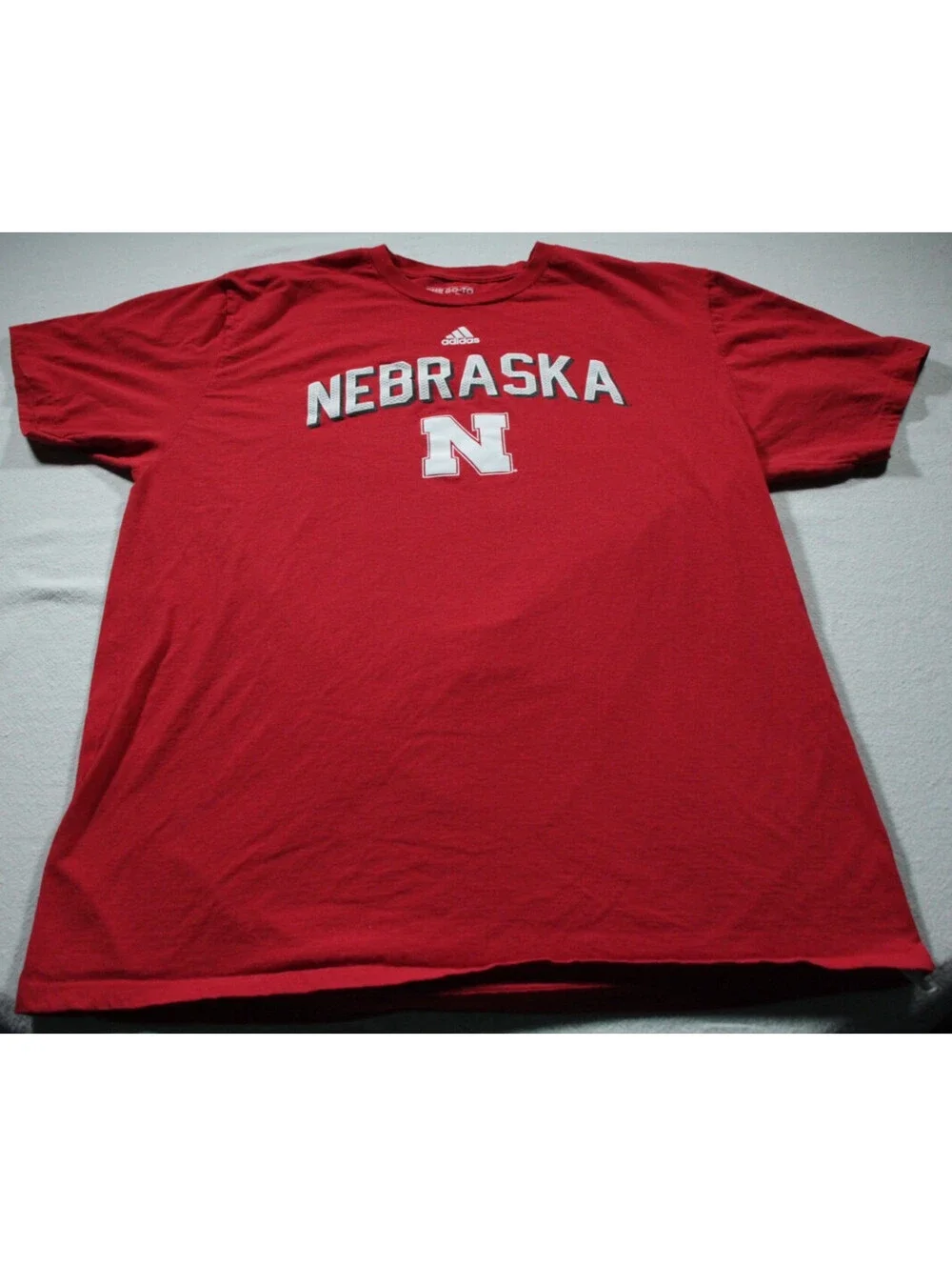 University of Nebraska Lincoln Cornhuskers T-Shirt adidas XL Red Huskers Shirt